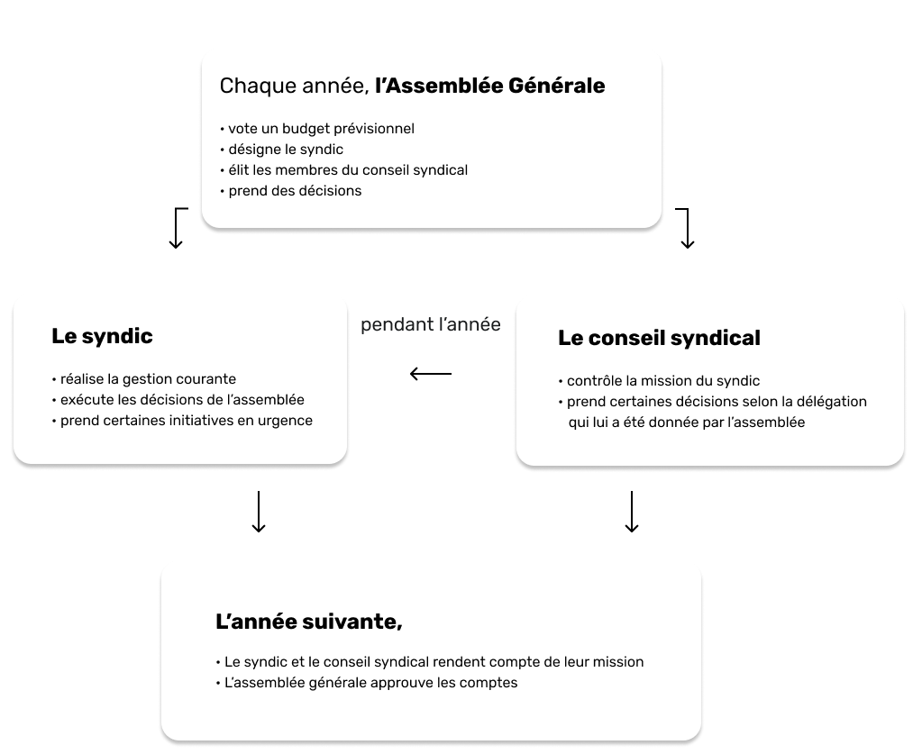 Schéma Assemblée Générale et Rôles